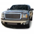 G-plus Truck Hood Molding Trim Moulding Chrome Compatible For Gmc Sierra 1500 2007-2013 2500 Hd 3500 2007-2010 Silver Gm1235109