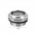 Uxcell Oil Liquid Level Gauge Sight Glass 1 2pt Male Threaded Aluminum Alloy Air Compressor Fittings With O-ring