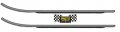 Defender Wearbar For Ski-doo Expedition 600ho Sdi V-1000 2005 Rust Preventive Black Finish Sold In Pairs With Nyloc Nuts 