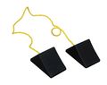 Vestil Rwc-2-pr Rubber Wheel Chock With Rope 5 Width 4 Height 8 Depth 