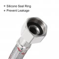 Uxcell 24inch Long Faucet Supply Line Connector 2pcs G3 8 Female Compression Thread X M10 Male Braided Short 304 Stainless