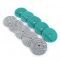 10pcs 4 Diamond Polishing Pads Wet Dry Set 1500 Grit Stone Marble Granite Glass Travertine Concrete