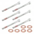Autokay 6110170060 Lower Fuel Injector Nozzle Seal Copper And Bolt Washer Kit Fits For Dodge Diesel 6cyl Mercedes-benz Sprinter