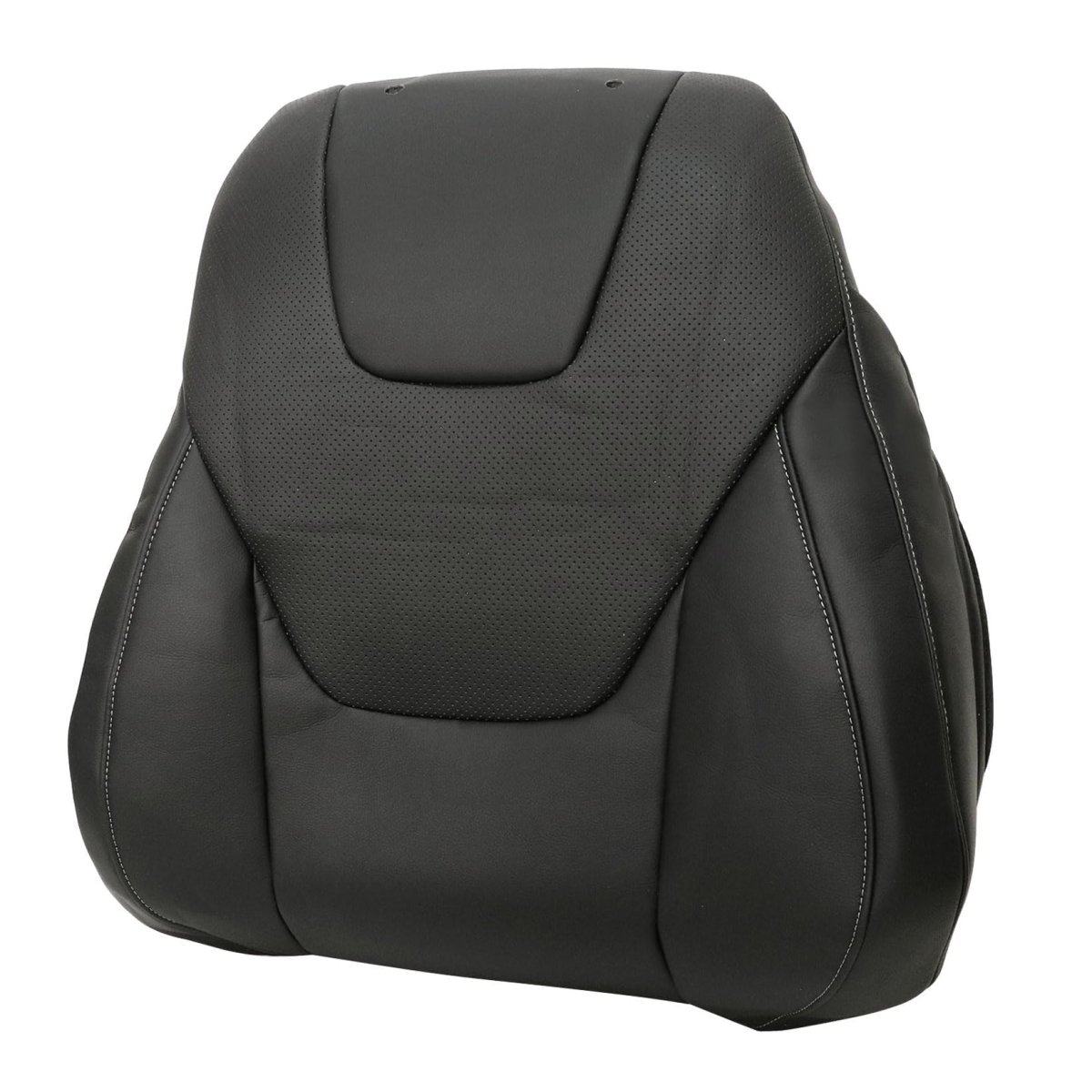 Driver Side Bottom And Top Lean Back Replacement Perforated Leather Seat Covers Black For Ford Fusion Edge Titanium 2013 2014