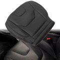 Driver Side Bottom And Top Lean Back Replacement Perforated Leather Seat Covers Black For Ford Fusion Edge Titanium 2013 2014 