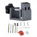 Fafeicy Pocket Hole Jig Kit 15 Degree Inclined Positioner En Aluminum Alloy Adjustable Dowel Drill Joinery Screw For 