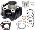Cylinder And Head Kit 1p52fmh 52 4mm Compatible With 110cc Roketa Taotao Ssr Atv Dirt Bike Quad Jonway