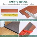 Uxcell Floor Edging Trim Strip Self Adhesive Carpet To Tile Transition For Laminate Doorway Edge Height Less Than 5mm 0 2