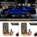 For 2010-2014 Ford Mustang 4-piece Dark Smoke Full Red Led Front Rear Bumper Fender Corner Side Marker Light Parking Drl Lamp