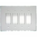 Glassalikea Quad Decora Acrylic Mirror Switch Plate 