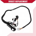 Hihaha Headlight Speedomotor Gauges Wiring Harness For Suzuki Gsxr 600 2006-2007 Inner Durable Rubber 1 Set Black