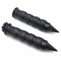 Httmt- Black Universal Spike 1 Handlebar Grip Compatible With Most Motorcycles Bikes Handlebars H-d Kawasak Hond Yamah