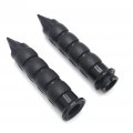 Httmt- Black Universal Spike 1 Handlebar Grip Compatible With Most Motorcycles Bikes Handlebars H-d Kawasak Hond Yamah