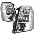 Auto Dynasty Headlights Assembly For 2007-2014 Cadillac Escalade Esv Est Driver Passenger Side Hid Headlamps Projector High Low 