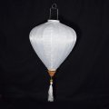 Paperlanternstore Com Large White Vietnamese Silk Lantern Garlic Umbrella 