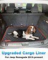 Cartist Cargo Liner Compatible With 2015-2023 Jeep Renegade Trunk Mat Car Rear Boot Black-red
