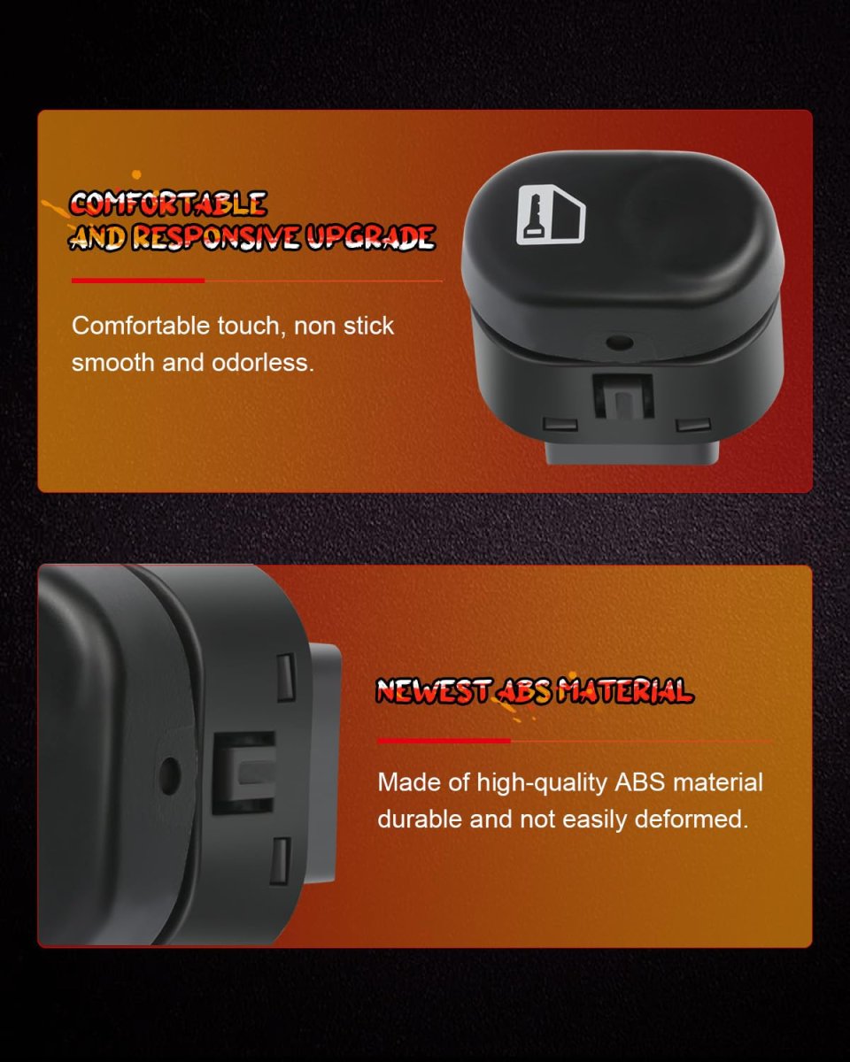 Door Lock Switch For Chevrolet Malibu 2004 2008 Front Left Right Oe 22626535 15777133 90 131 Black Plastic Easy Installation