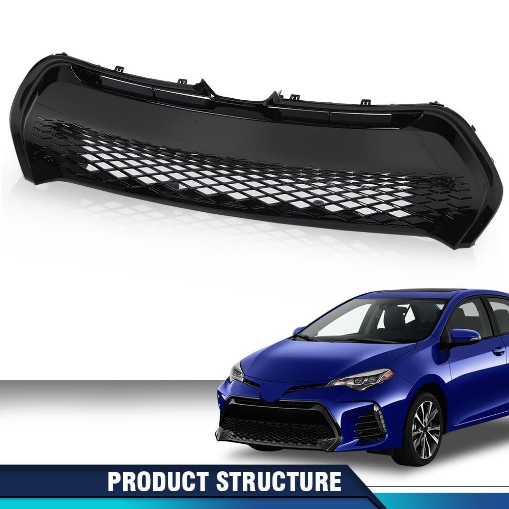 Front Bumper Lower Grille Grill For Toyota Corolla Se Xse 2017-2019 Replacement 5311202740 A To1036178
