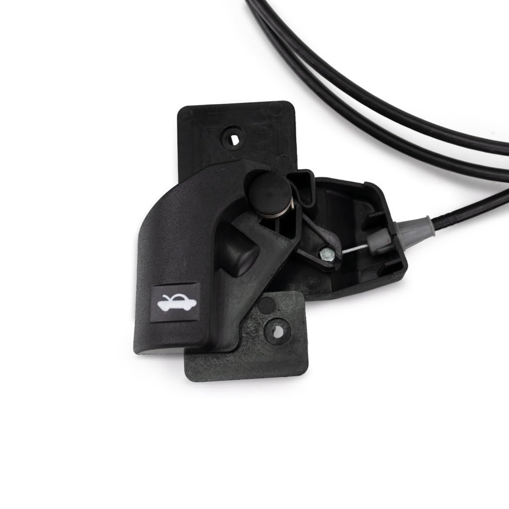 Hood Release Cable For Cadillac Dts 1998 2011 Black Plastic And Metal With Handle Replacement 15242999