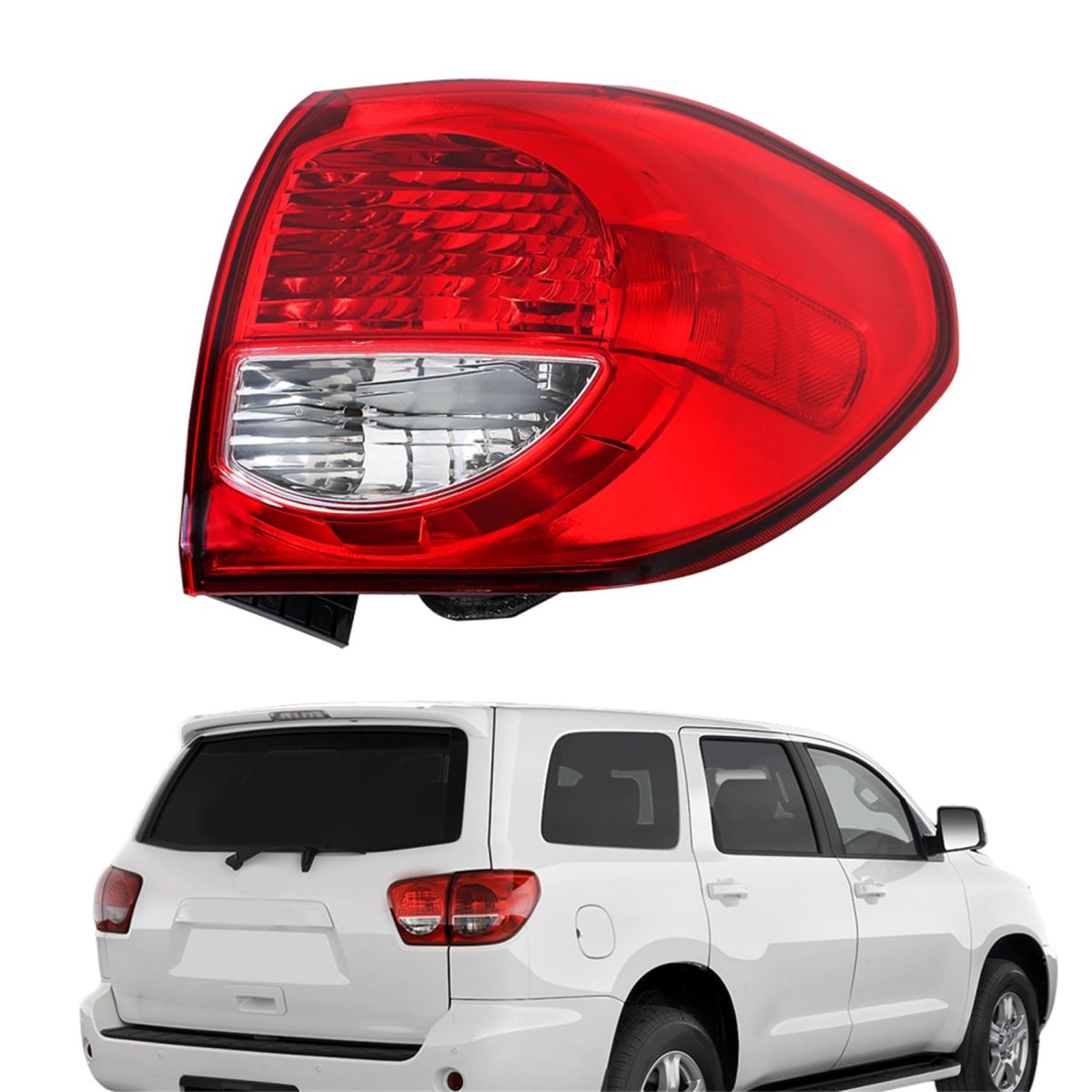 Right Outer Rear Tail Light Assembly For Toyota Sequoia 2008 To 2017 Halogen Lamp Rh 81550-0c080 To2805115