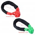 Green Red Synthetic Winch Rope Soft Shackle 38 000lbs Towing Straps Wll 7 5 Tons Combo 4x