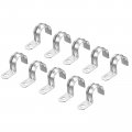 1 Hole Pipe Strap6pcs 1 4 Carbon Steel Emt Conduit Clamp Reinforced Rib For Fixing On Various Surfaces 