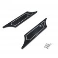 Httmt- Saddlebag Latch Cover Compatible With H-d Touring 1993-2013 Black Engraved Ninja Hard Billet Aluminum