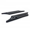 Httmt- Saddlebag Latch Cover Compatible With H-d Touring 1993-2013 Black Engraved Ninja Hard Billet Aluminum