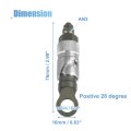 An3 3an Car Motorcycle Quick Release Disconnect Dry Break Coupling Fitting Connector For Brake Hose Silver Tone Universal