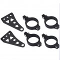 Motorcycle Headlight Bracket 2pcs Universal Aluminum Alloy Fork Mounting Brackets 39mm 41mm Black 
