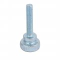 Uxcell M4x20mm Carbon Steel Flat Knurled Head Fully Threaded Thumb Screw Bolt 16pcs