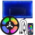 Led Tv Backlights For 45 To 85 In Tvs 16 4 Ft Rgb Strip Lights With App Control 150 5050 Beads Bluetooth Music Sync Usb Powered