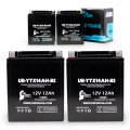 4-pack Ub-ytx14ah-bs Battery Replacement For 1993 Kawasaki Klf300-c Bayou 4x4 300 Cc Atv Factory Activated Maintenance Free 
