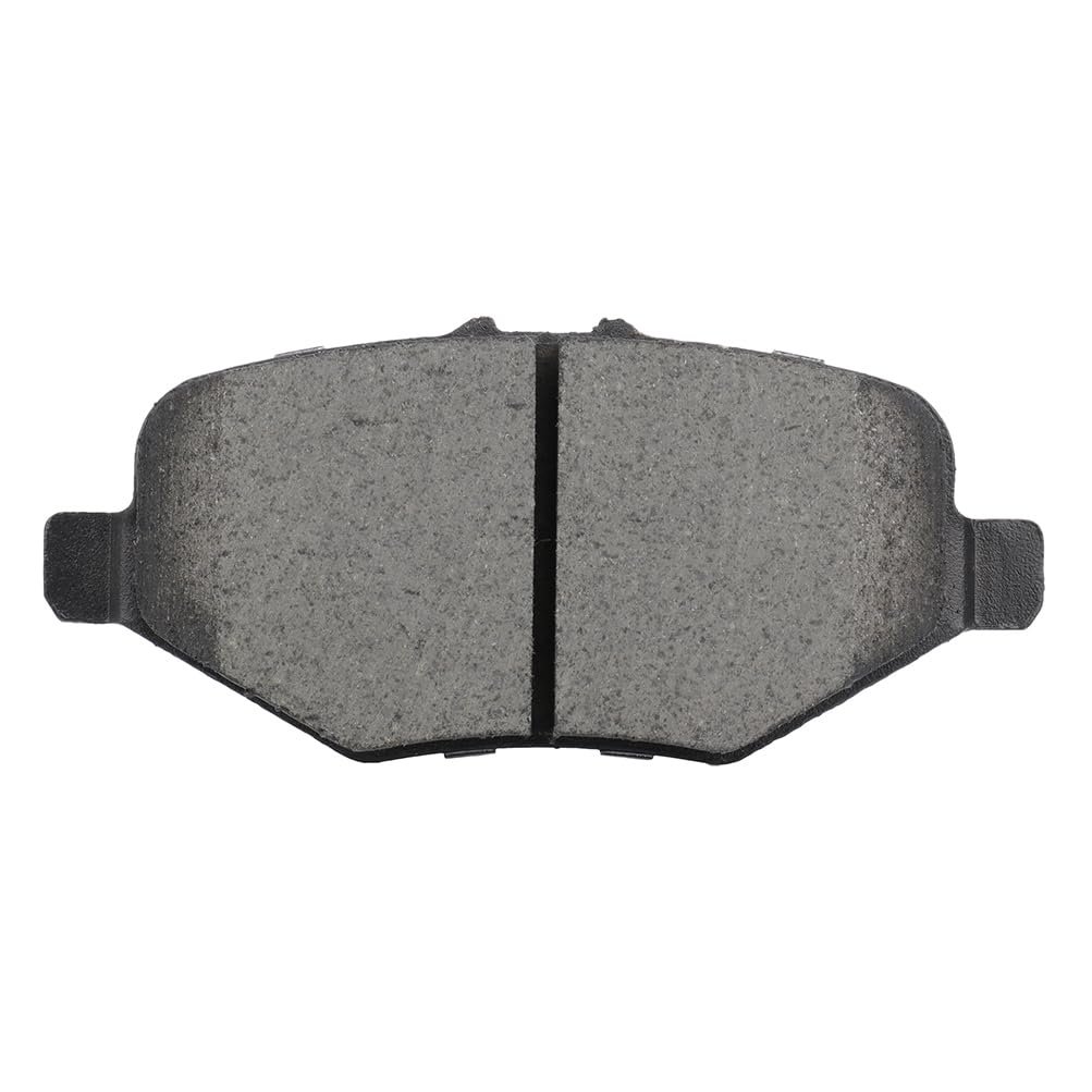 Rear D1612 Ceramic Disc Brake Pad Set With Hardware For Ford Explorer Flex Taurus And Lincoln Mks Mkt 2013 To 2019 4 Pieces