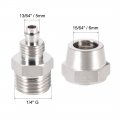 Uxcell Flared Tube Fitting Union G1 4 X 6mm Od Reusable Hydraulic Straight Hose End Male Fittings 2pcs