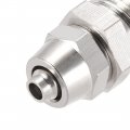 Uxcell Flared Tube Fitting Union G1 4 X 6mm Od Reusable Hydraulic Straight Hose End Male Fittings 2pcs