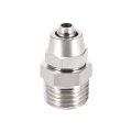 Uxcell Flared Tube Fitting Union G1 4 X 6mm Od Reusable Hydraulic Straight Hose End Male Fittings 2pcs