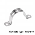 Uxcell U Shaped Conduit Clamp Saddle Strap Tube Pipe Clip Stainless Steel M40 5pcs