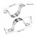 Uxcell U Shaped Conduit Clamp Saddle Strap Tube Pipe Clip Stainless Steel M40 5pcs