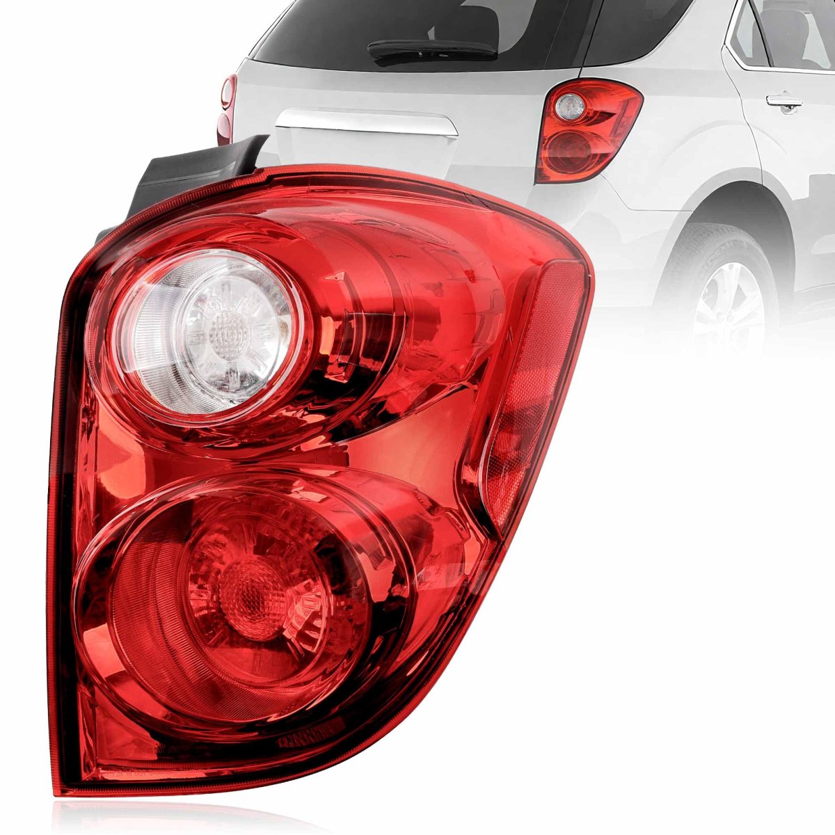 Tail Light Assembly Fits 2010 2011 2012 2013 2014 2015 Chevy Equinox Right Passenger Side Halogen Replaces 20841506 22759317