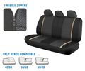 Advanced Performance Car Seat Covers Instant Install Sideless Fronts Full Interior Set For Auto Black Beige