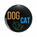 1080 Graphics Dog Cat Key Chain Double Sided Stainless Steel Keychain 