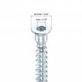 Uxcell Furniture Confirmat Screw 20pcs 6 3x50mm Hex Socket Woods Zinc Plated Countersunk Self-tapping Connecting Screw