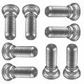 Caltric 8 Front Or Rear Wheel Hub Stud Bolt Compatible With Yamaha Kodiak 400 Yfm400 1998 1999 2000 2001 2002