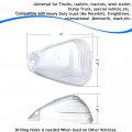 Glofe 5x Clear Cab Roof Marker Running Light White 5050-smd 194 168 T10 Led Bulb Compatible With Ford E150 E250 E350 E450 F150
