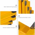 1 Turning Tool Welding Lathe Cutters Indexable Carbide Insert Cutter Kit Metal Machine Gauge Brazing Tools Mini Tungsten Steel
