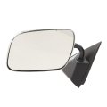 Door Mirror For Chevy C2500 1990 To 2000 Driver Side Manual Folding Below Eyeline Gooseneck Style Chrome Steel Non Heated 