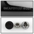 Acanii For 2016-2023 Toyota Tacoma Full Led Light Tube Black Tail Lights Brake Lamps Driver Passenger Side