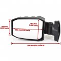 Sautvs Adjustable Rearview Side Mirrors For Can-am Maverick X3 Wider Design Folding Clear Rear View Convex Max 2017-2023