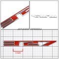 Auto Dynasty 2 X Metal Emblem Decal Logo Trim Badge 327 Red Silver